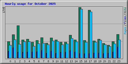 Hourly usage for October 2025